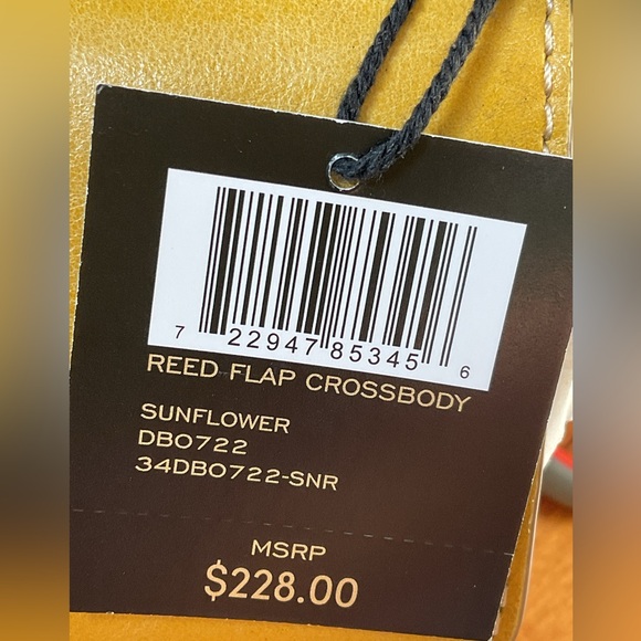 NWT FRYE Leather Reed Flap Crossbody - Picture 2 of 6